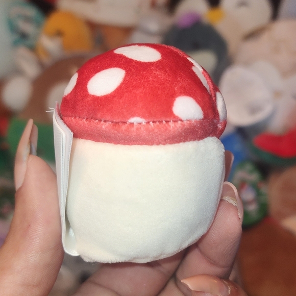 SAKINA - Red Mushroom โ๏ธ The BEST Squad Micro Mallows!! Original Squishmallow - Picture 2 of 9